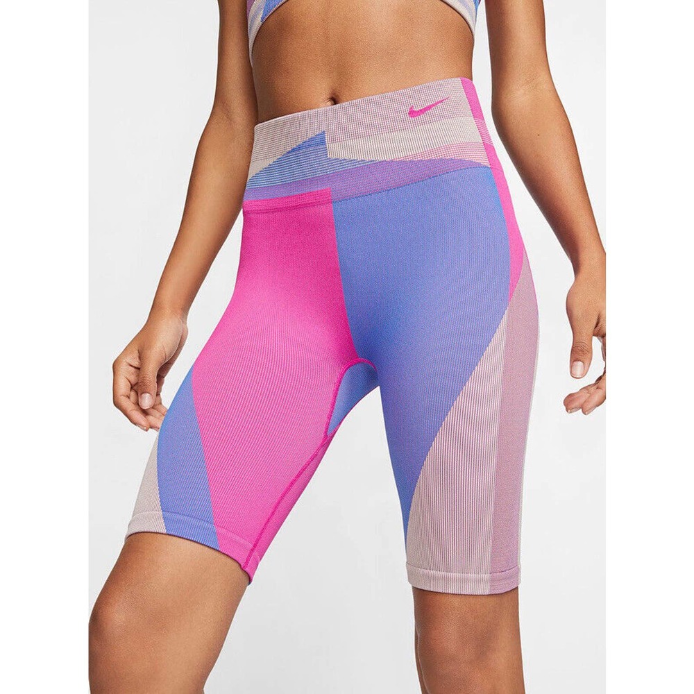 Nike Womens Icon Clash Training Bike Shorts Fire Pink XS CJ5091-601